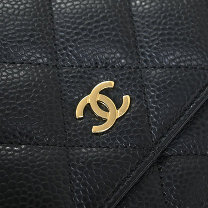Chanel Black Caviar Classic WOC Wallet On Chain