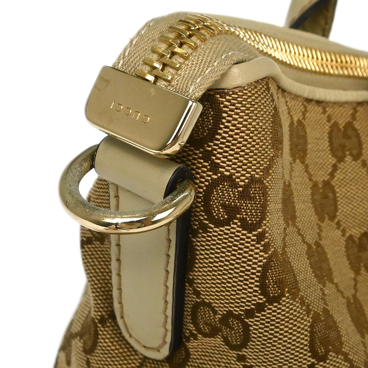 Gucci Beige Heart Bit GG 2way Shoulder Tote Bag