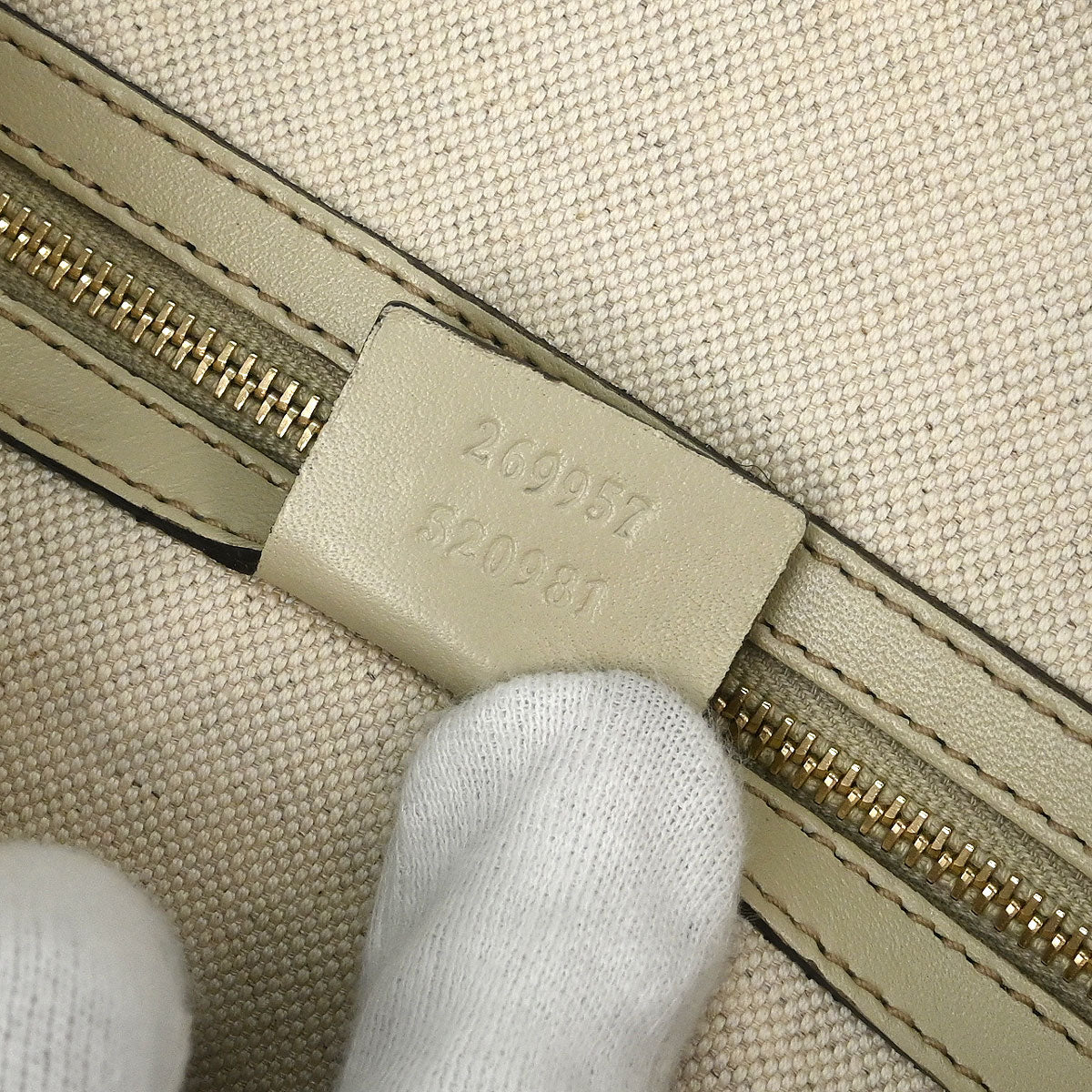 Gucci Beige Heart Bit GG 2way Shoulder Tote Bag