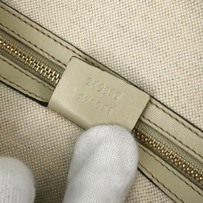 Gucci Beige Heart Bit GG 2way Shoulder Tote Bag