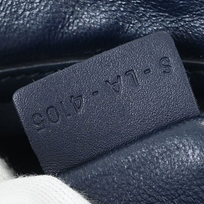 Celine * Navy Leather Mini Luggage Tote Bag