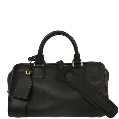 Loewe Black Leather Amazona 28 Handbag