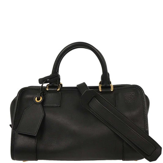 Loewe Black Leather Amazona 28 Handbag
