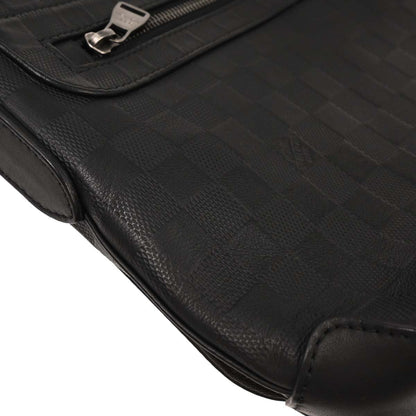 Louis Vuitton Black Damier Infini District MM Shoulder Bag N41284