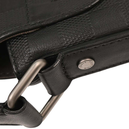 Louis Vuitton Black Damier Infini District MM Shoulder Bag N41284