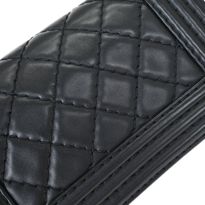 Boy Chanel Black Lambskin Small Chain Shoulder Bag