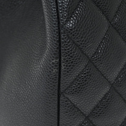 Chanel 2012-2013 Black Caviar Grand Shopping Tote GST XL Chain Handbag