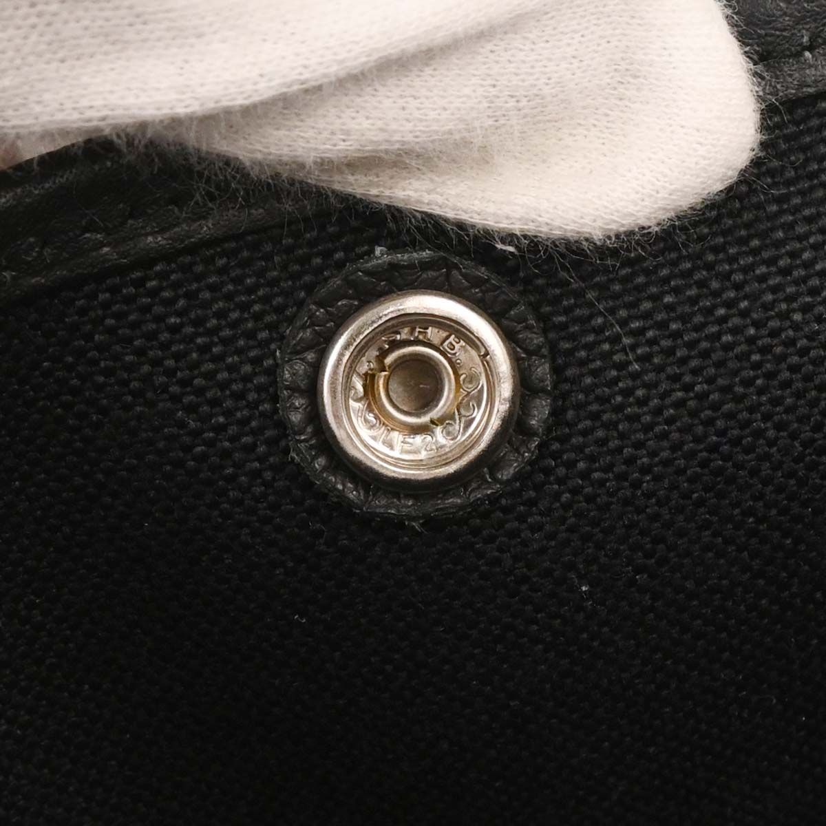 Hermes Black Toile H Negonda Garden Party 36 PM Tote Bag