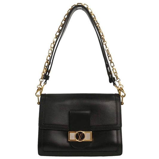 Louis Vuitton Black Leather Dauphine Shoulder Bag M55821