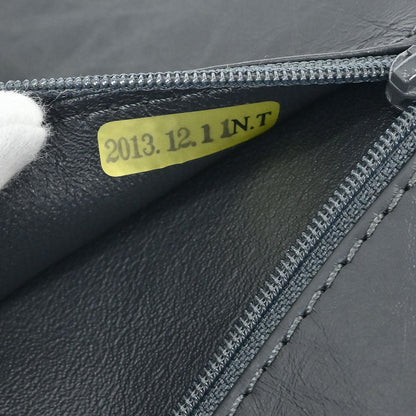 Chanel 2012 Gray Calfskin 2.55 Double Flap Shoulder Bag