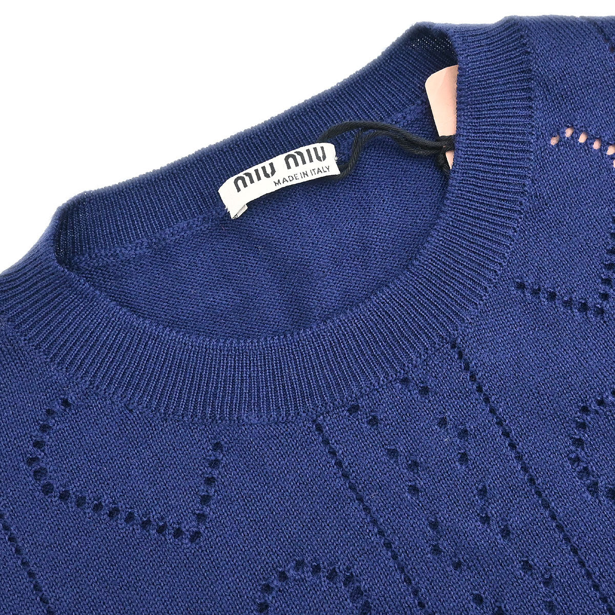 Miu Miu 2018 Sweater Short Sleeve Navy #42