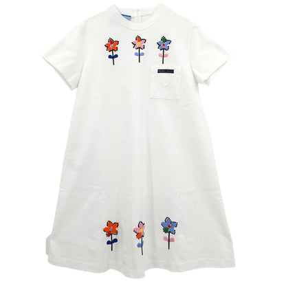 Prada 2019 Short Sleeve Dress White #40