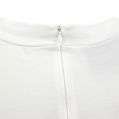 Prada 2019 Short Sleeve Dress White #40
