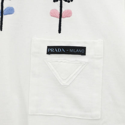Prada 2019 Short Sleeve Dress White #40
