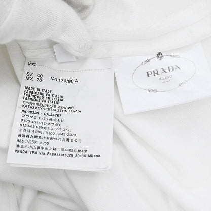 Prada 2019 Short Sleeve Dress White #40