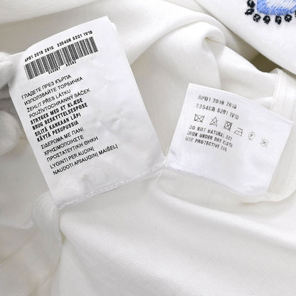 Prada 2019 Short Sleeve Dress White #40