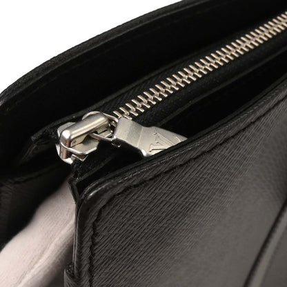 Louis Vuitton Black Taiga Lozan Briefcase Handbag M30052