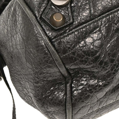 Balenciaga Black Leather Twiggy 2way Shoulder Handbag