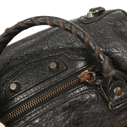 Balenciaga Black Leather Twiggy 2way Shoulder Handbag