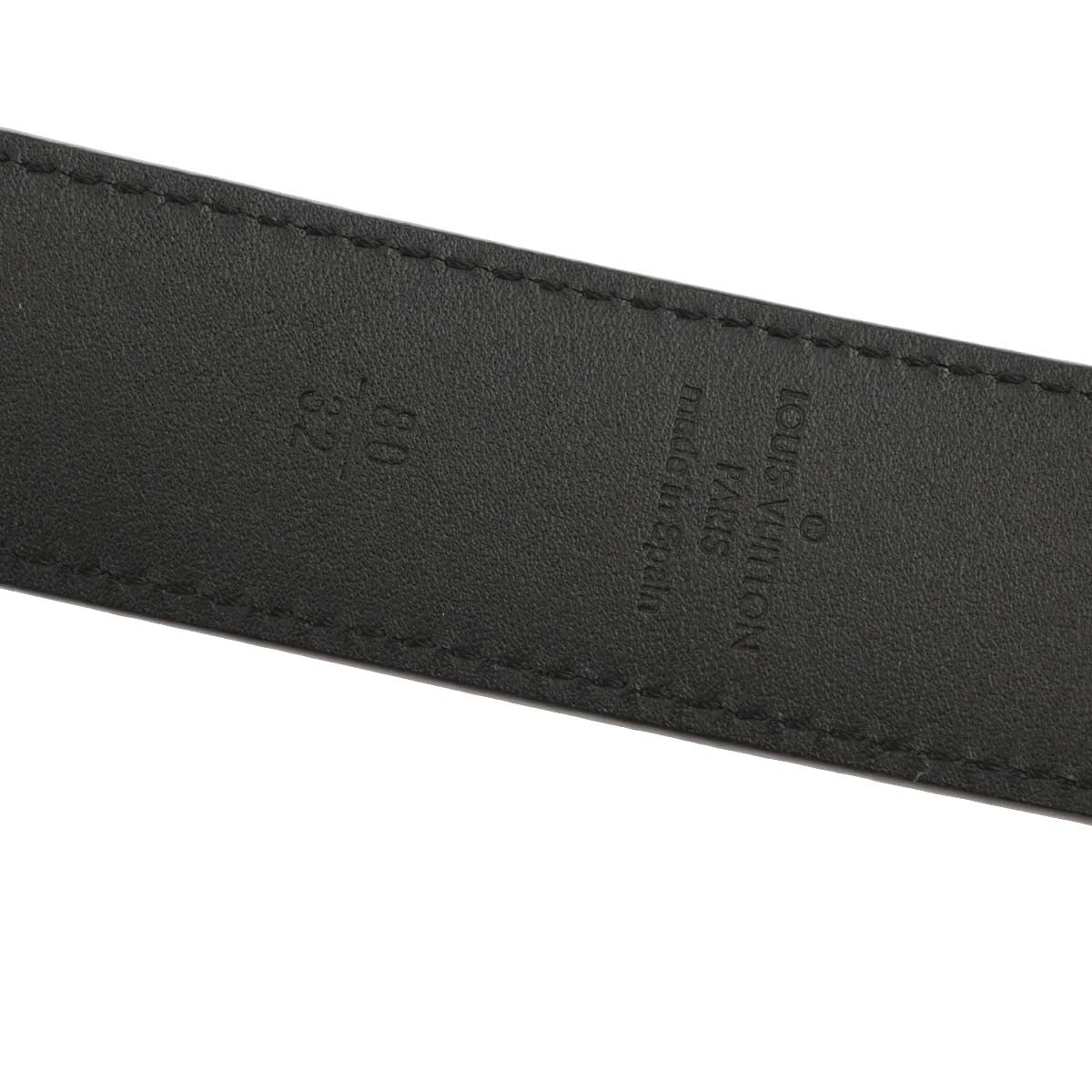 Louis Vuitton Black Multicolor Ceinture LV Cut Belt #80/32 M6890W
