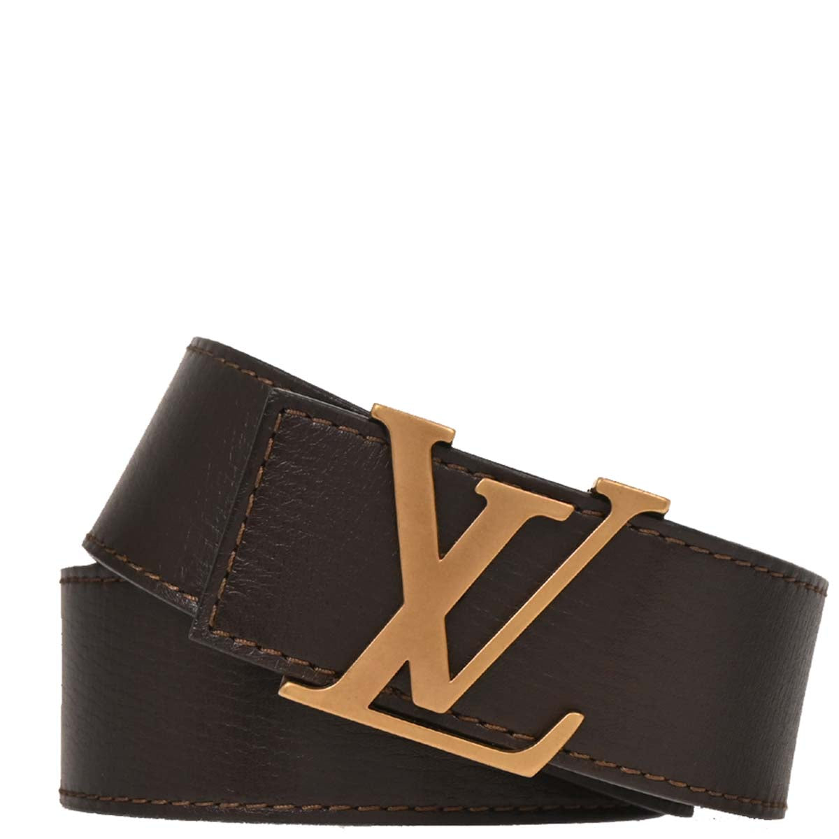 Louis Vuitton Brown Ceinture LV Initiales Utah Belt #100/40 M6902S