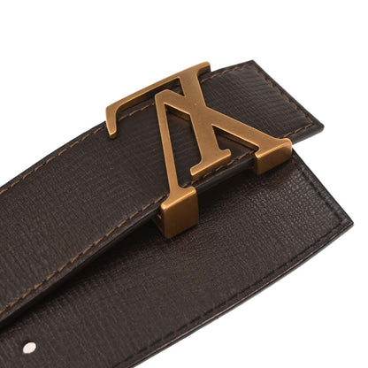 Louis Vuitton Brown Ceinture LV Initiales Utah Belt #100/40 M6902S