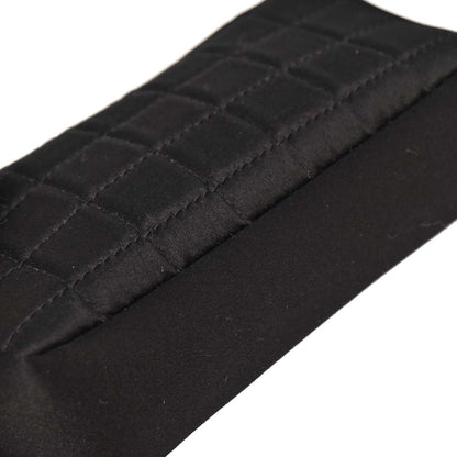 Chanel Black Satin Choco Bar Lipstick Shoulder Bag