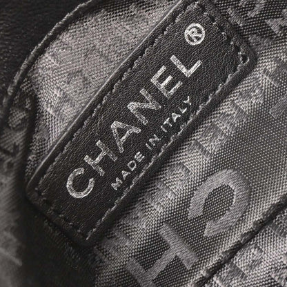 Chanel Black Satin Choco Bar Lipstick Shoulder Bag