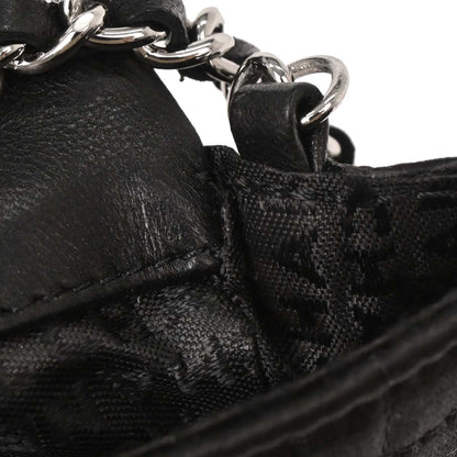 Chanel Black Satin Choco Bar Lipstick Shoulder Bag