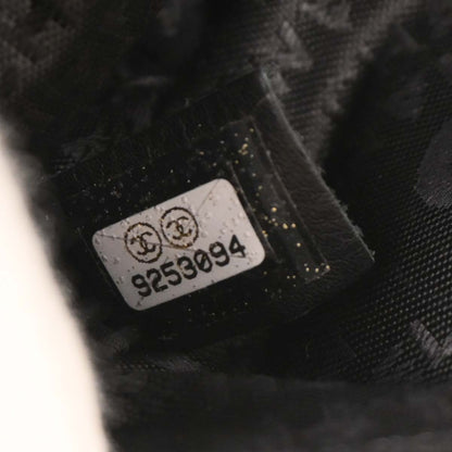 Chanel Black Satin Choco Bar Lipstick Shoulder Bag