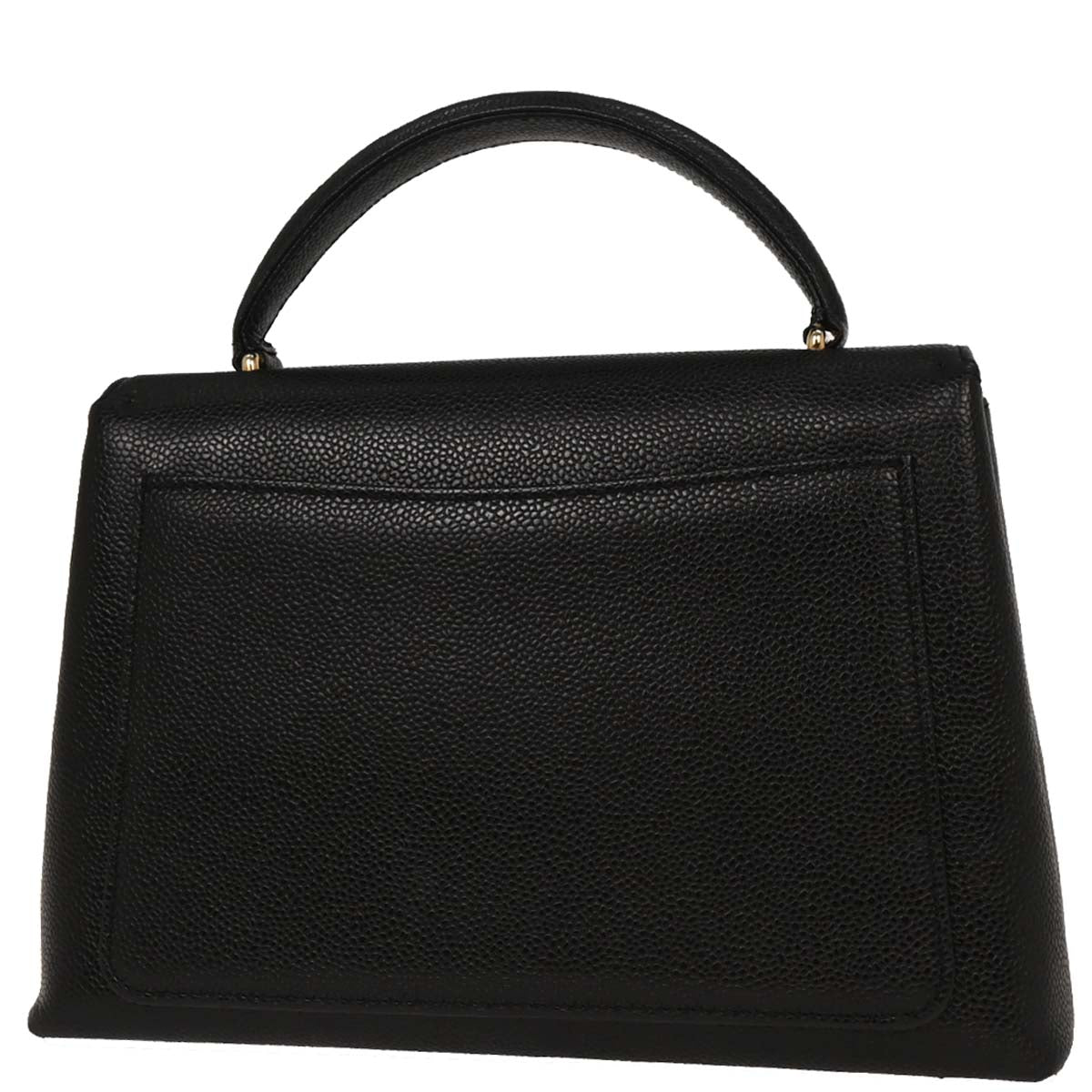 Chanel Black Caviar Top Handle Handbag
