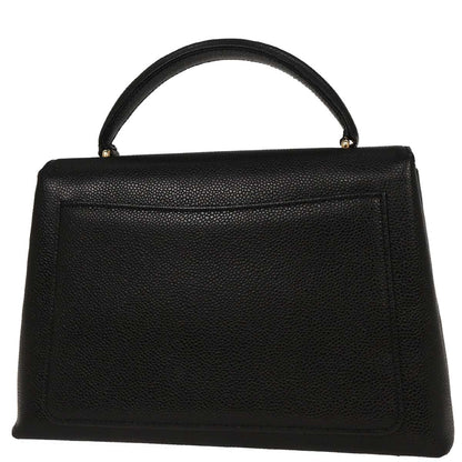 Chanel Black Caviar Top Handle Handbag