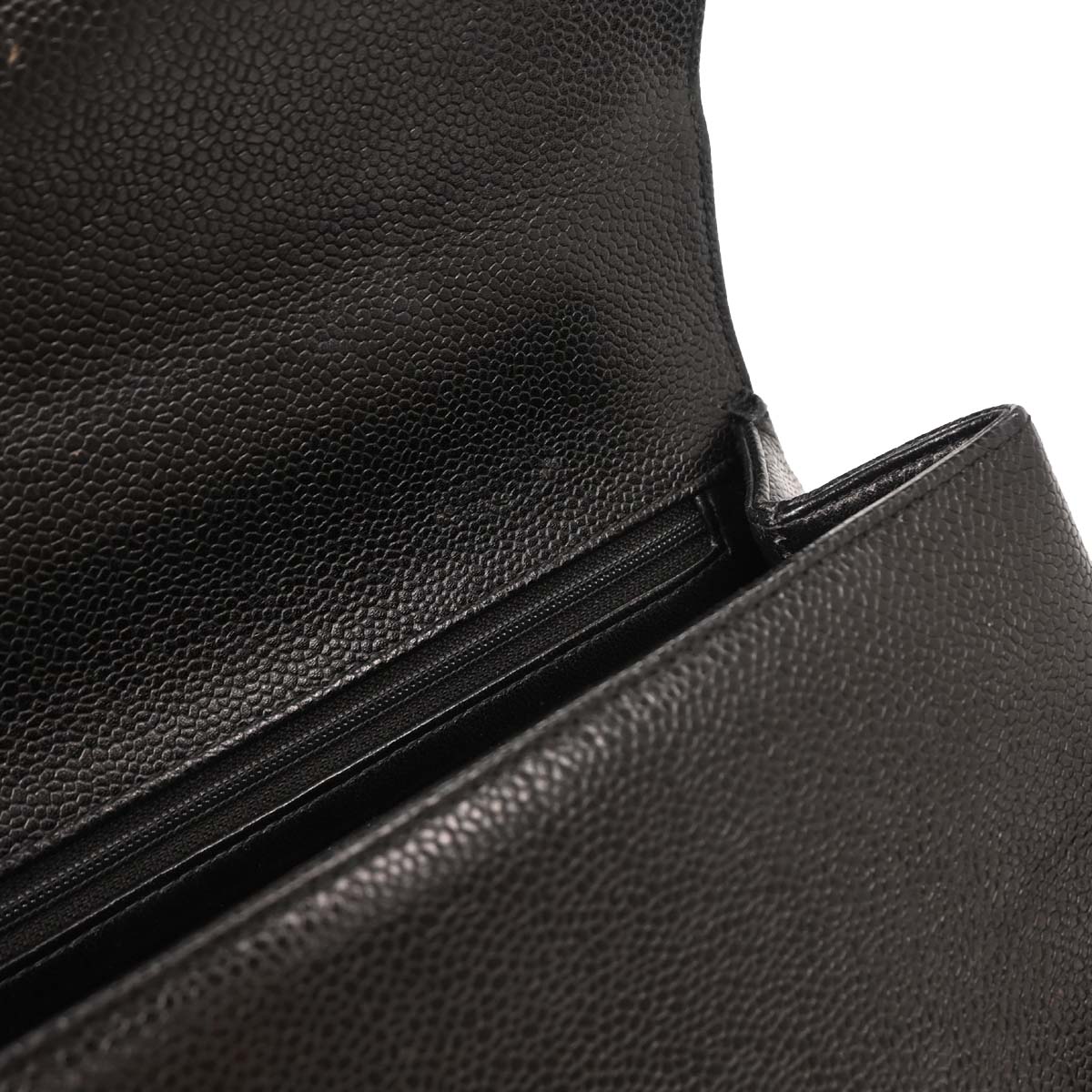 Chanel Black Caviar Top Handle Handbag
