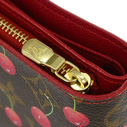 Louis Vuitton Monogram Cherry Compact Zip Wallet M95005