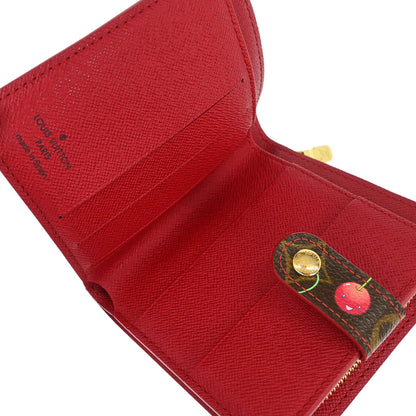Louis Vuitton Monogram Cherry Compact Zip Wallet M95005