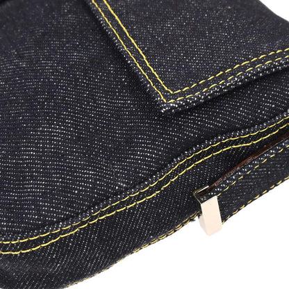 Fendi Navy Denim Baguette Handbag