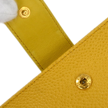 Chanel Yellow Caviar Bifold Wallet Purse