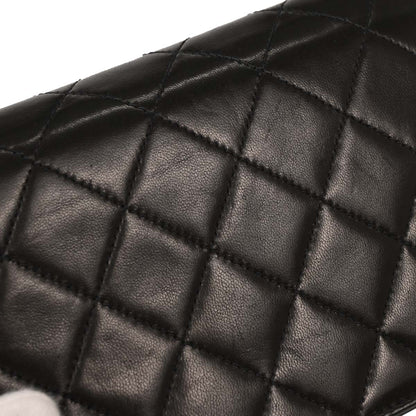 Chanel Black Lambskin Turnlock Mini Full Flap Shoulder Bag