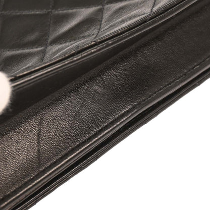 Chanel Black Lambskin Turnlock Mini Full Flap Shoulder Bag