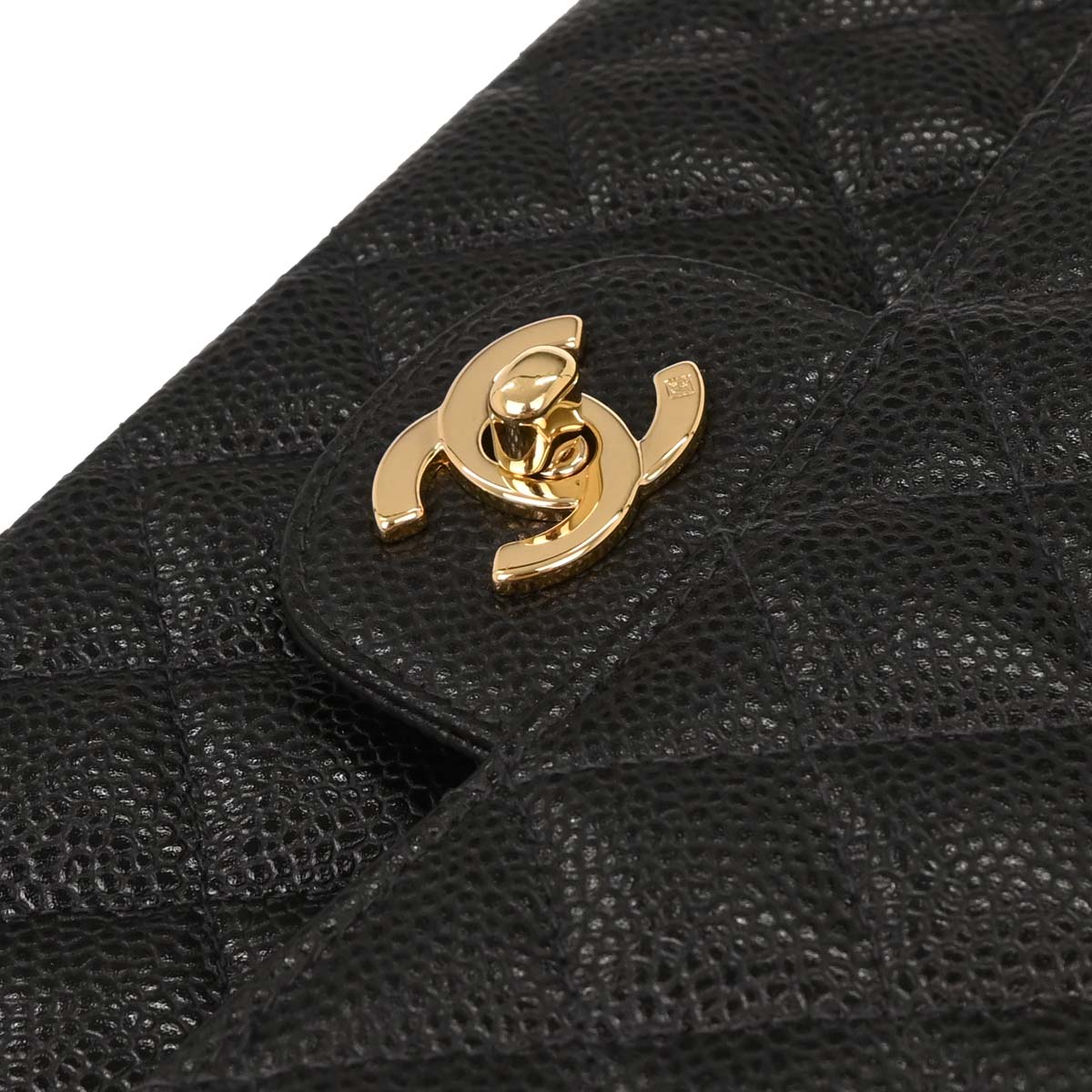 Chanel Black Calfskin Medium Classic Double Flap Shoulder Bag