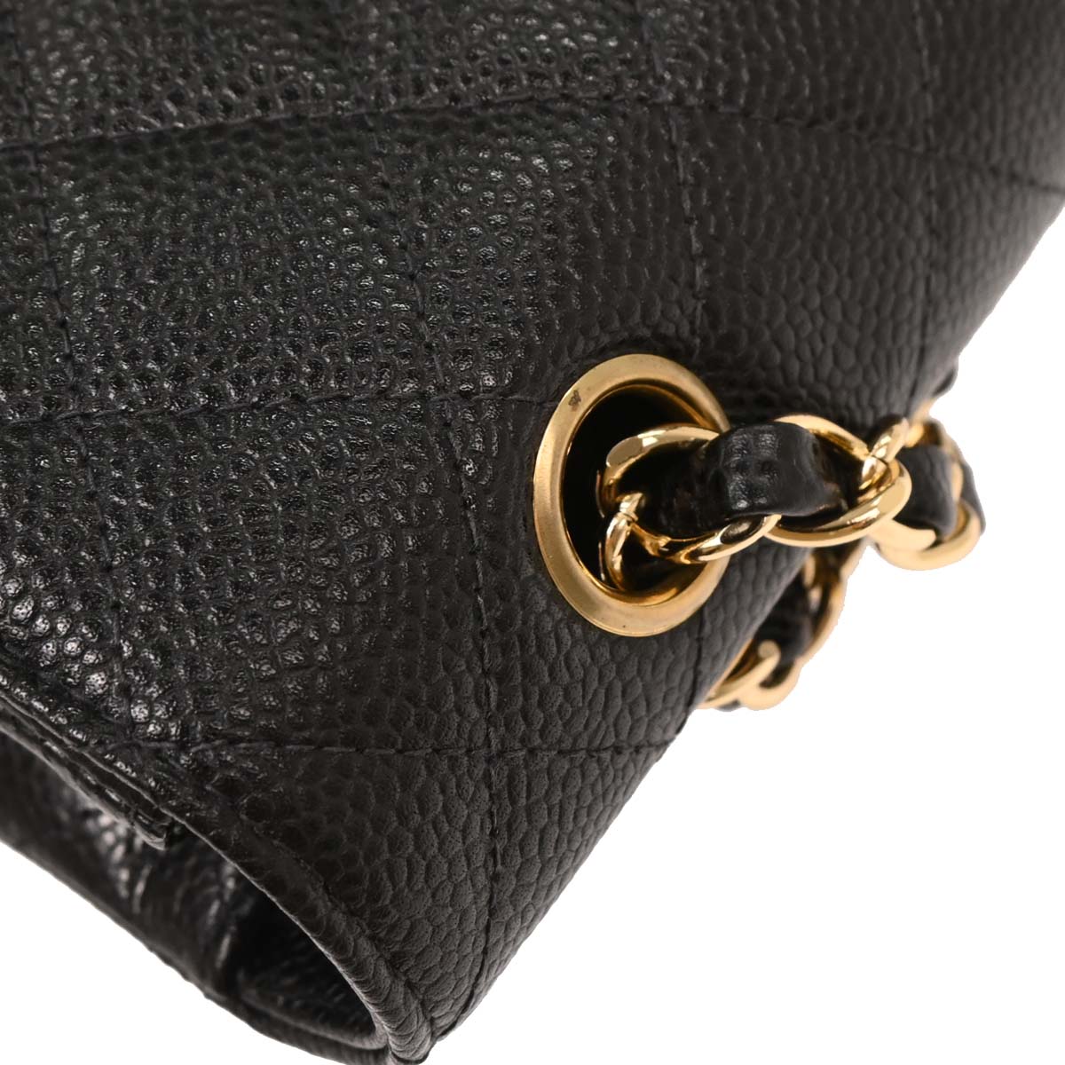 Chanel Black Calfskin Medium Classic Double Flap Shoulder Bag