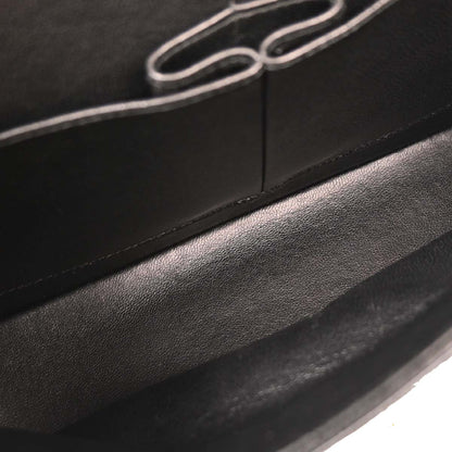 Chanel Black Calfskin Medium Classic Double Flap Shoulder Bag