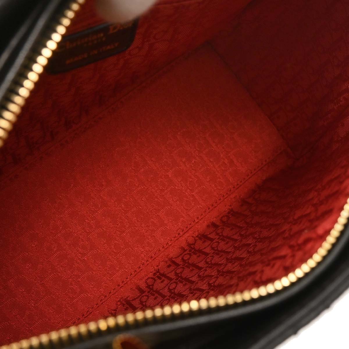 Christian Dior Black Lambskin Medium Lady Dior Cannage 2way Shoulder Handbag