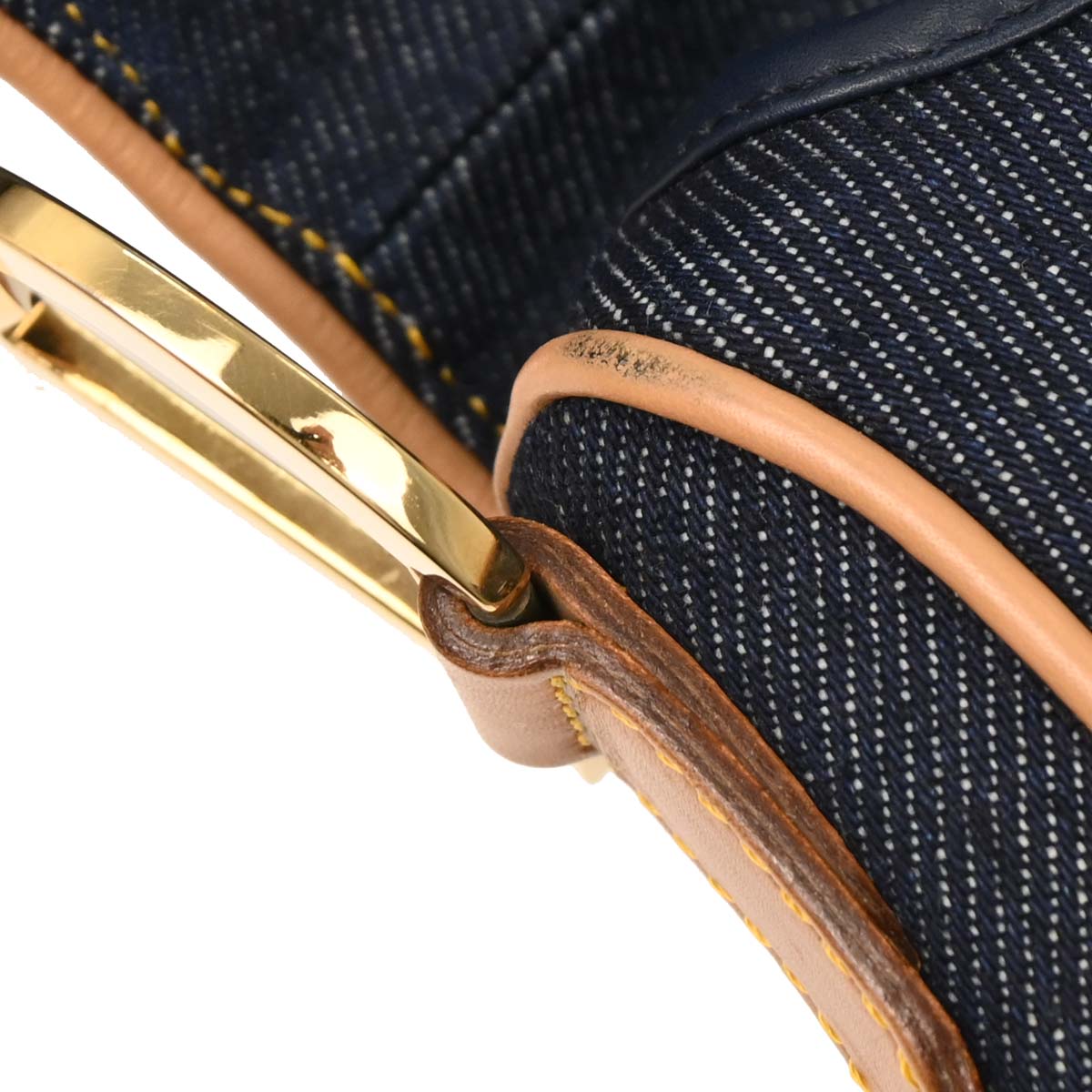 Christian Dior Navy Denim Saddle Handbag