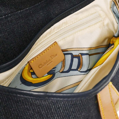 Christian Dior Navy Denim Saddle Handbag