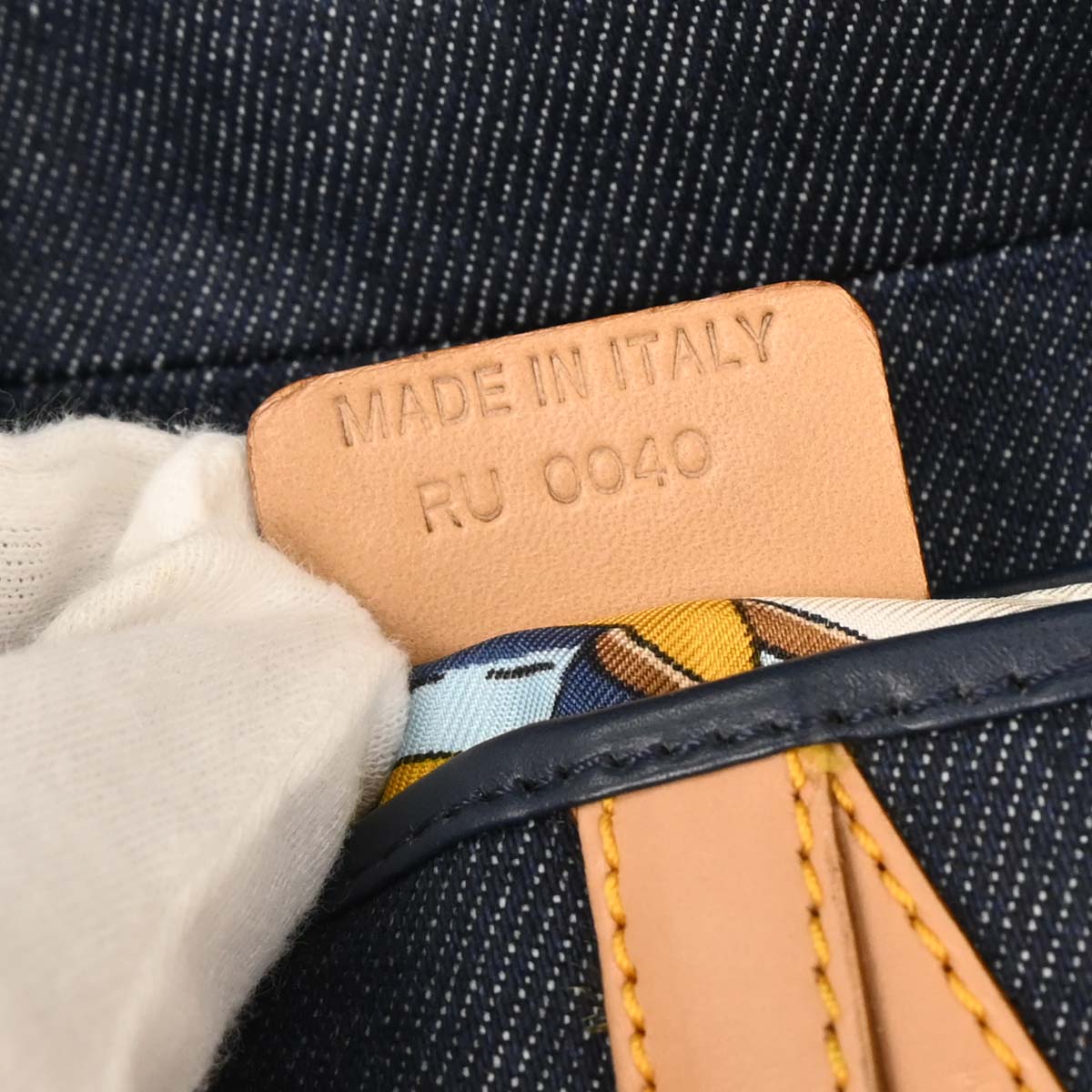 Christian Dior Navy Denim Saddle Handbag