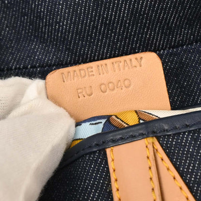 Christian Dior Navy Denim Saddle Handbag