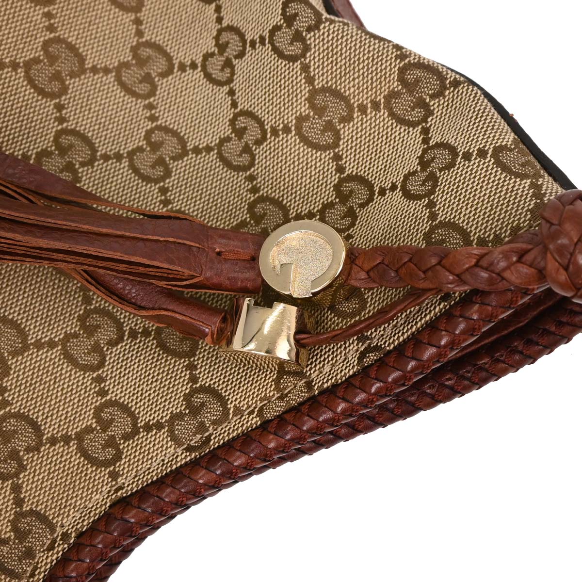 Gucci Beige Canvas GG Marrakech Hobo Shoulder Bag