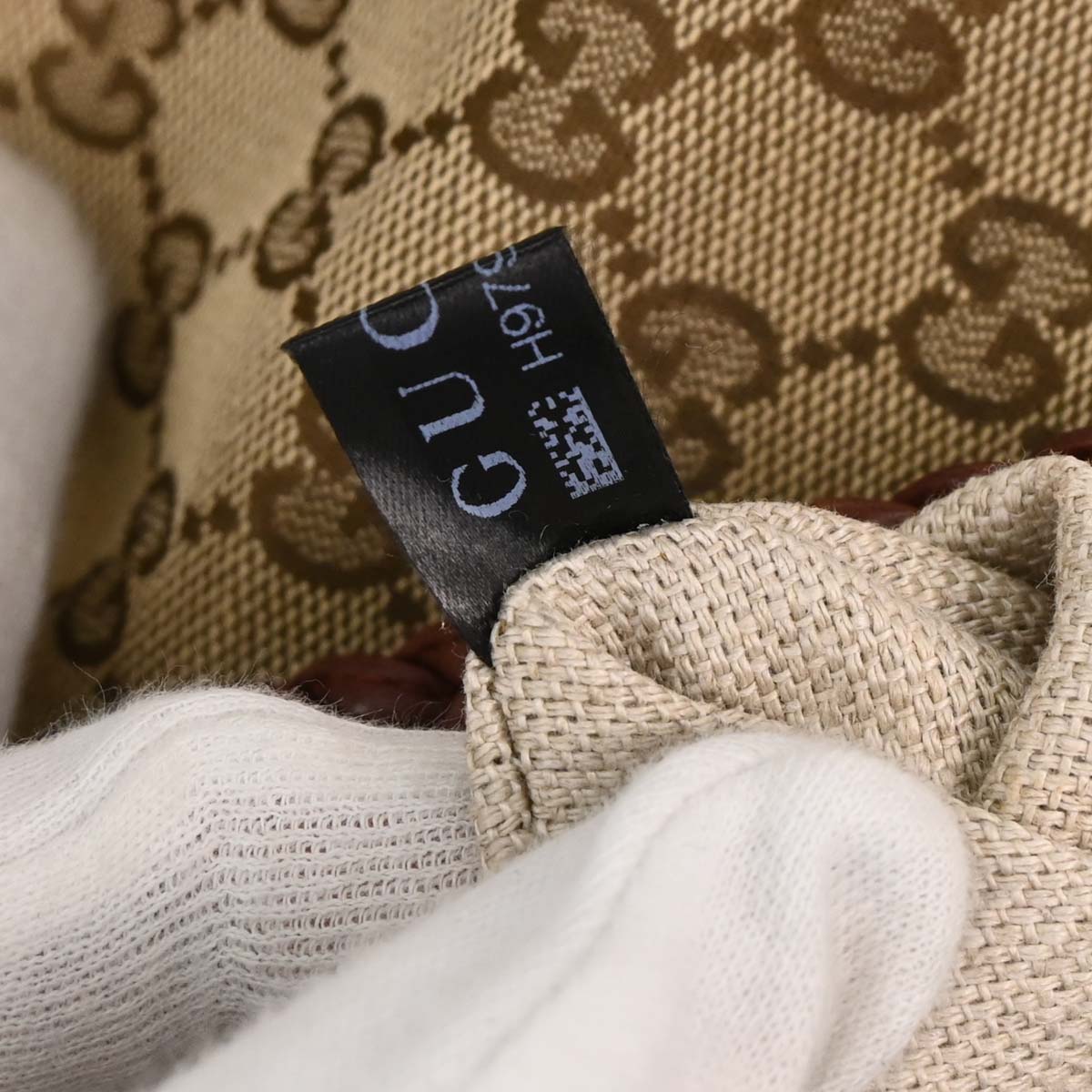 Gucci Beige Canvas GG Marrakech Hobo Shoulder Bag