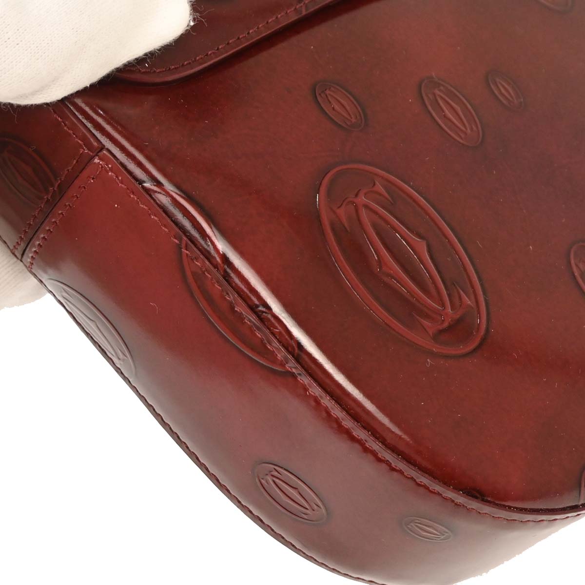 Cartier Bordeaux Happy Birthday Handbag